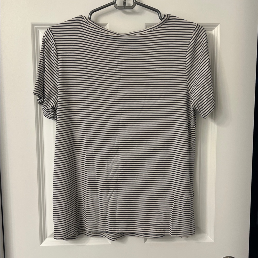 Old Navy Navy and White Striped Short Sleeve Tee - Picture 2 of 5